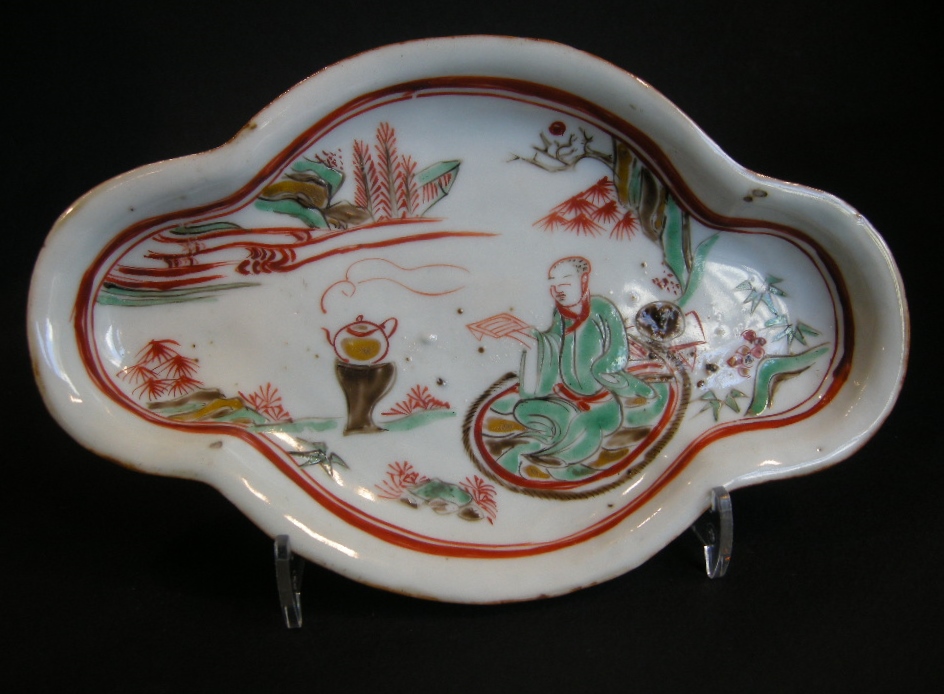 Small dish porcelain "Ko somometsuke" for the Japan market -Ming period